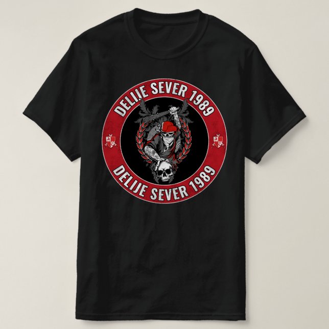 Camiseta Delije Sever 1989 Crveno Beli Zvezda (Diseño del anverso)