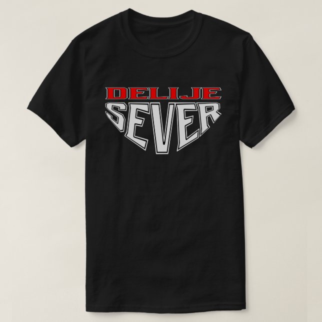 Camiseta Delije Sever - Crveno Beli (Diseño del anverso)