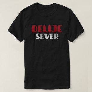 Camiseta Delije Sever Crveno Belo