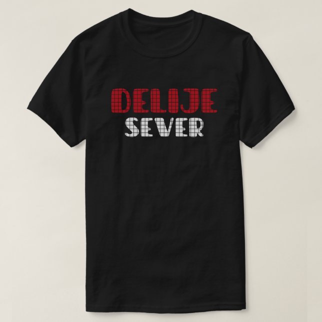Camiseta Delije Sever Crveno Belo (Diseño del anverso)