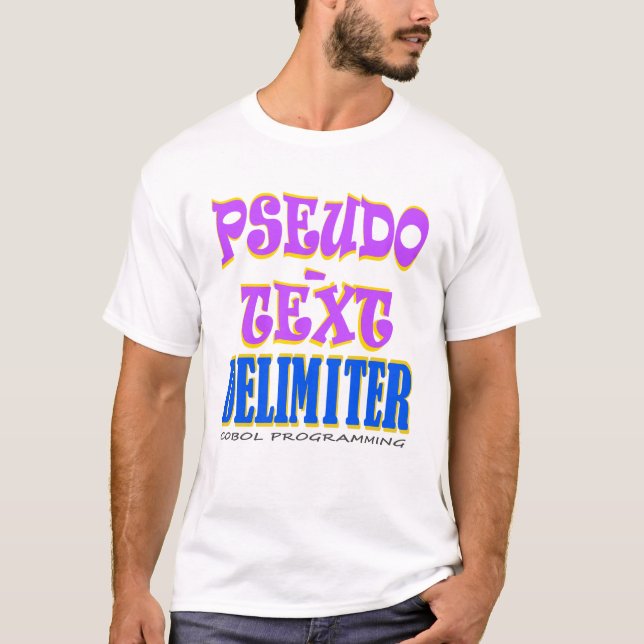 Camiseta Delimitador de pseudotexto en la programación de c (Anverso)