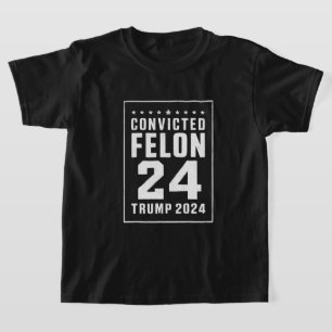 Camiseta Delincuente Condenado 4 de Julio Trump 2024