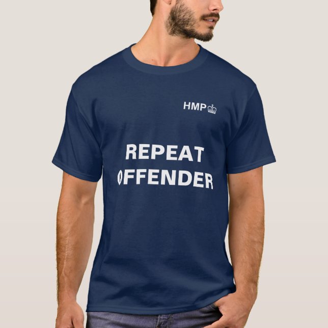 Camiseta Delincuente de la repetición - Reino Unido (Anverso)
