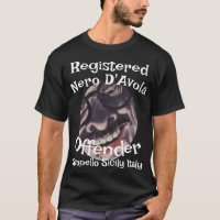 Delincuente registrado Nero D'Avola Scopello Sicil