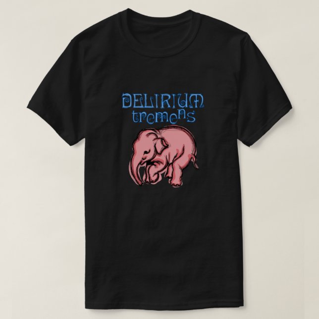 Camiseta Delirium Elefante Rosa POP 1 (Diseño del anverso)