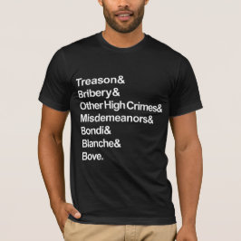 Camiseta Delitos graves y faltas leves - Impugnar a Bondi B