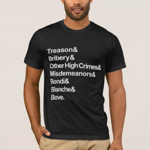 Camiseta Delitos graves y faltas leves - Impugnar a Bondi B