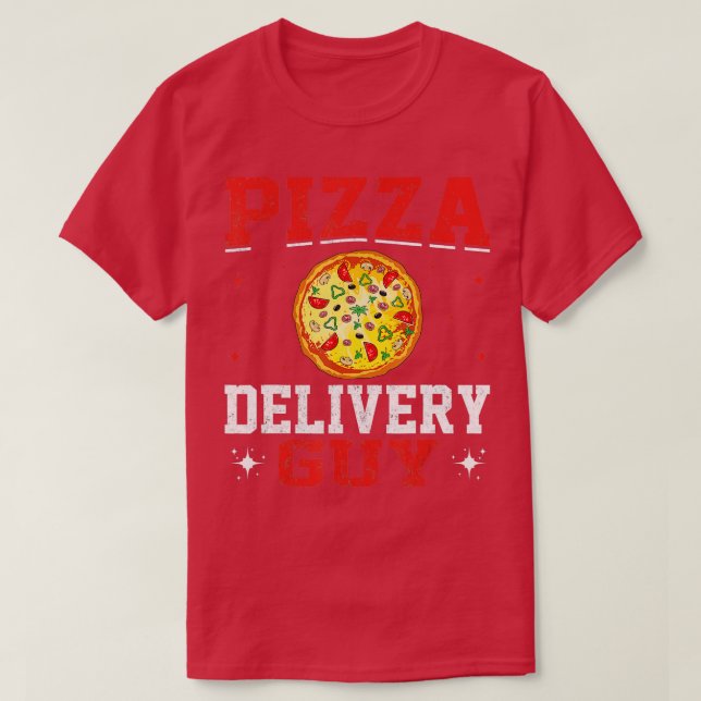Camiseta Delivery Service Pizza Delivery Pizza Delivery Man (Diseño del anverso)