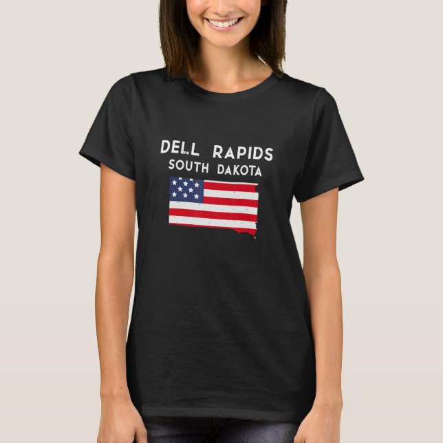Camiseta Dell Rapids South Dakota Estados Unidos EE.UU. Via (Anverso)