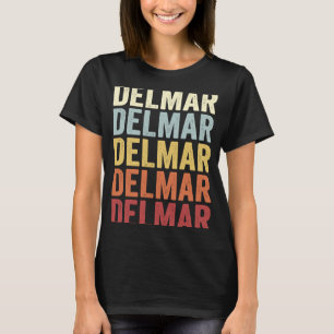 Camiseta Delmar Delaware Delmar DE Texto Retro Antiguo