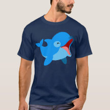 Delphin T-Shirt, Personalizado de Cute Laughing