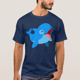 Camiseta Delphin T-Shirt, Personalizado de Cute Laughing