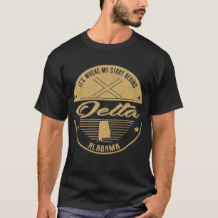 Camiseta Delta Alabama Es donde comienza mi historia