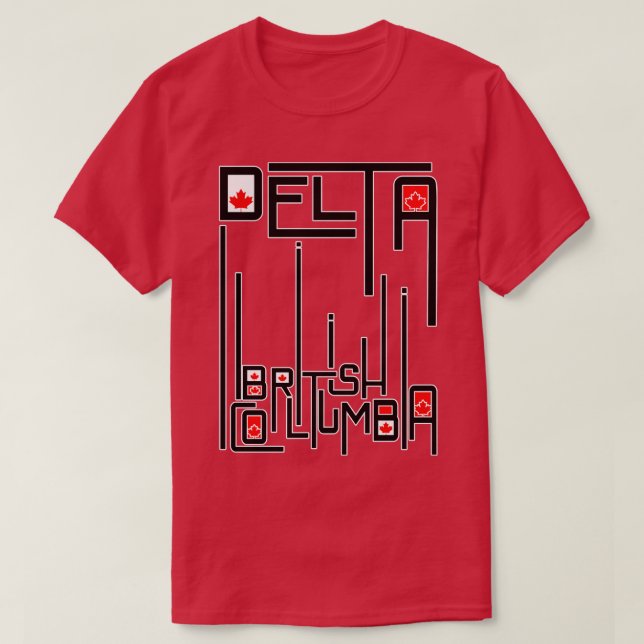 Camiseta Delta Columbia Británica (Diseño del anverso)