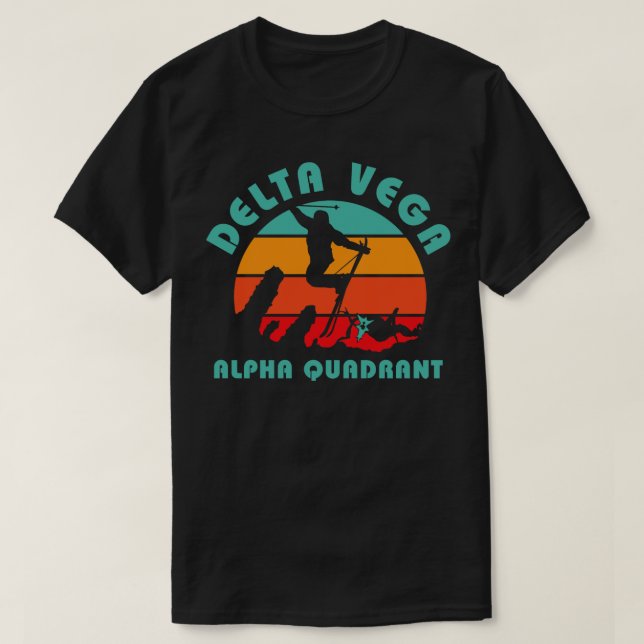 Camiseta Delta de esquí Vega 1 (Diseño del anverso)