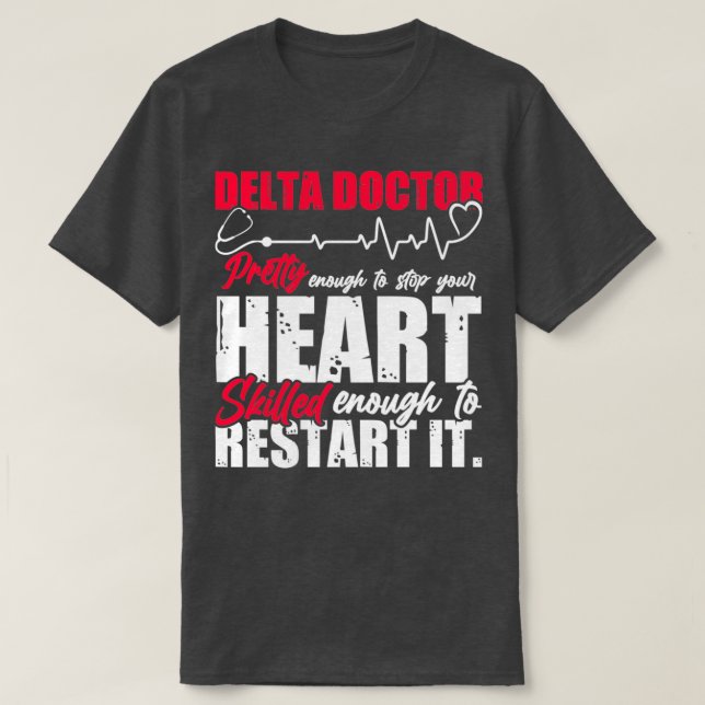Camiseta Delta Doctor Funny Design 1 (Diseño del anverso)