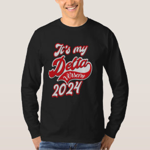 Camiseta Delta Sigma Theta Sorority, es mi J DELTAversario