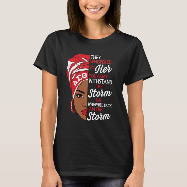 Camiseta Delta Sigma Theta Sorority, Mes de Historia Negra (Anverso)