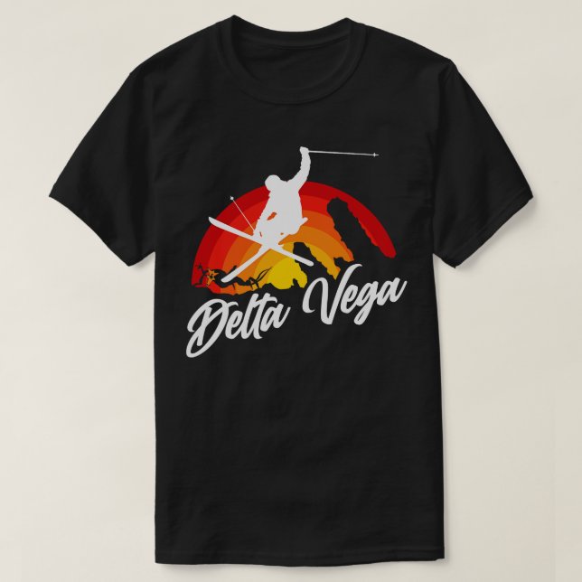 Camiseta Delta Vega de esquí (Diseño del anverso)