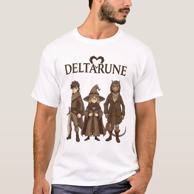 Camiseta Deltarune: Kris, Susie, Ralsei (Anverso)
