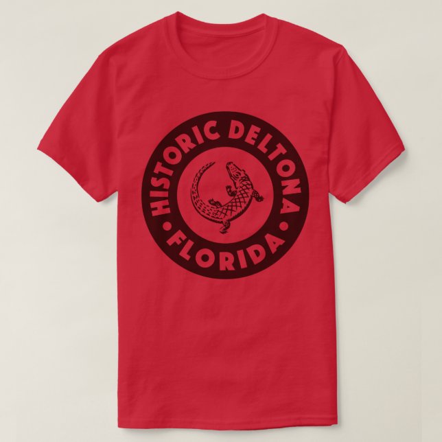 Camiseta Deltona Florida Circle Brown (Diseño del anverso)