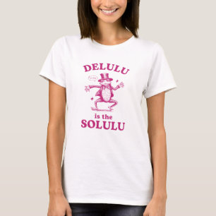 Camiseta Delulu Es El Meme De Frog Solulu Funny
