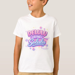 Camiseta Delulu Es el Solulu – Estética Kawaii Adorable