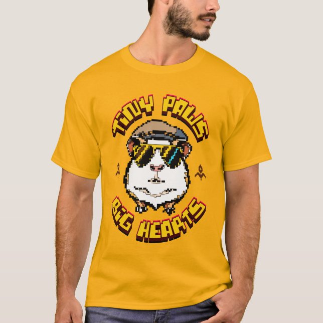 Camiseta Deluz de cerdo de Pixel Guinea (Anverso)