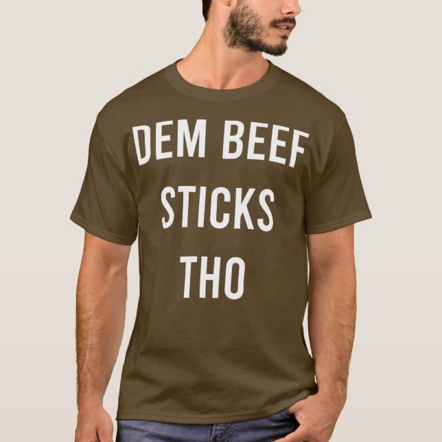 Camiseta Dem Beef Sticks Thonny Junk Food Jerky Gift (Anverso)