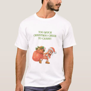Camiseta ¡Demasiada alegría navideña para cargar! Salami
