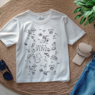 Camiseta Demasiada pasta Comida italiana divertida para h