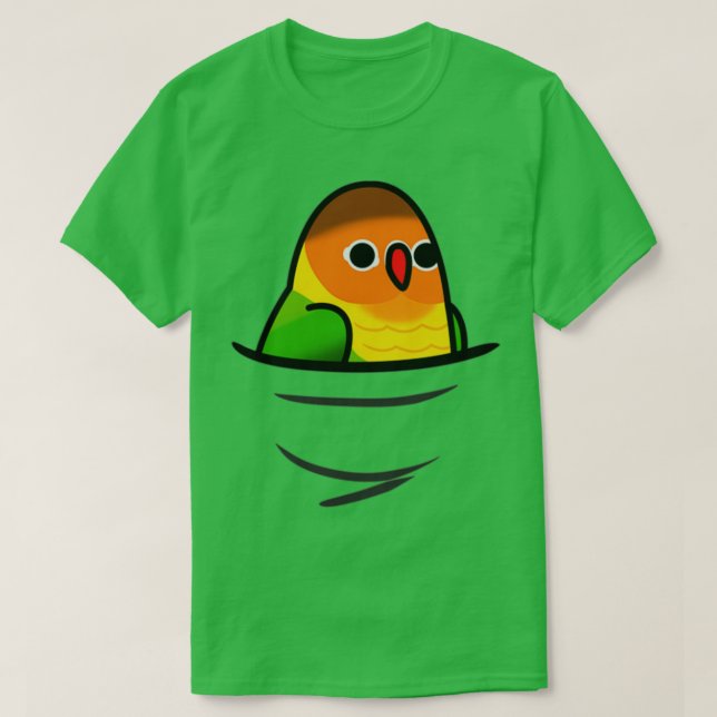 Camiseta Demasiadas aves Fischers Lovebird (Diseño del anverso)