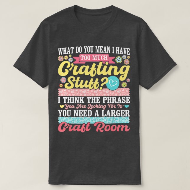 Camiseta Demasiadas cosas para hacer rafting Scrapbooking S (Diseño del anverso)