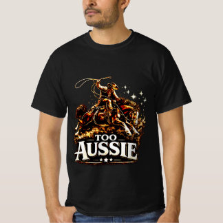 Camiseta Demasiado australiano vaquero australiano Outback