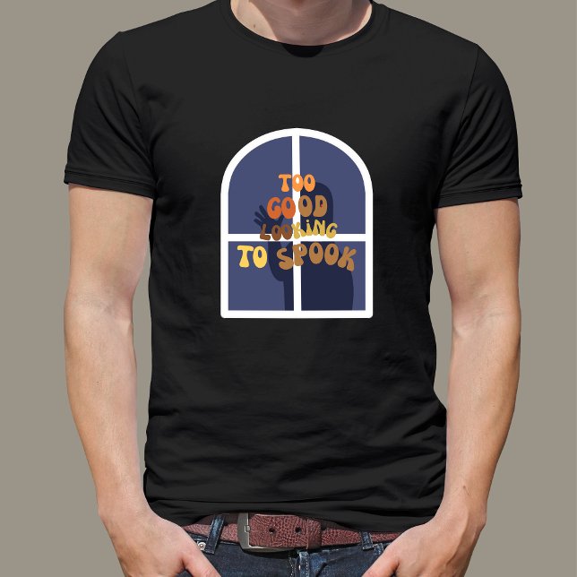 Camiseta Demasiado buena mirada para hablar de Halloween di (Too Good Looking To Spook Funny Halloween T-Shirt)