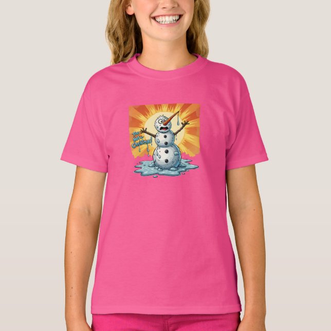 Camiseta Demasiado Caliente para Navidad (Anverso)