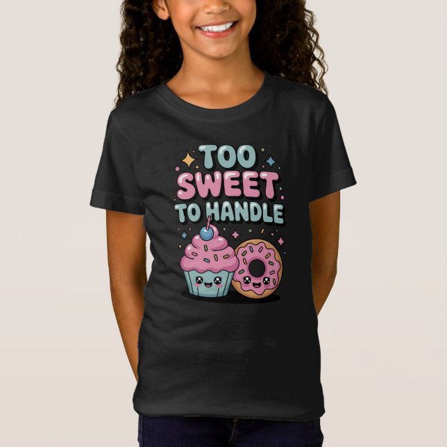 Camiseta Demasiado dulce para manejar | Donut Kids (Anverso)