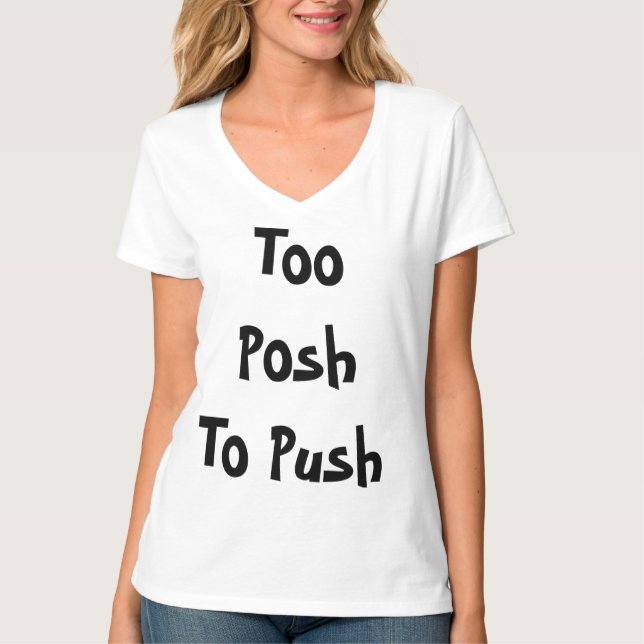 Camiseta Demasiado elegante empujar (Anverso)