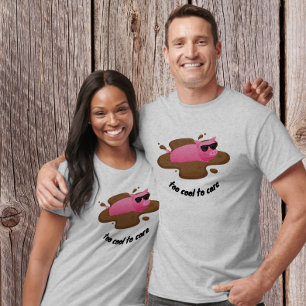 Camiseta Demasiado genial para preocuparse cerdo divertido