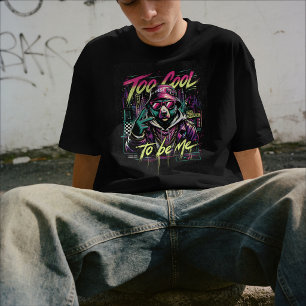 Camiseta Demasiado genial para ser yo – Streetwear de grafi