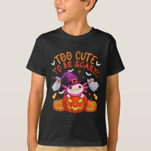 Camiseta Demasiado gracioso Chiste asusta Halloween Axolotl