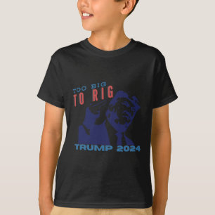 Camiseta Demasiado Grande Como Para Rig, Patriótica Stand C