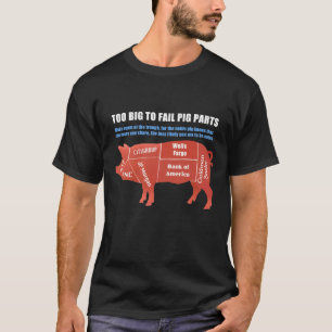 Camiseta Demasiado grande fallar piezas del cerdo