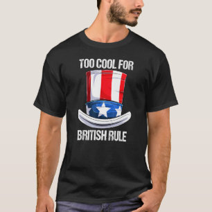 Camiseta Demasiado Guay Para El Gorra De Bandera Británica 