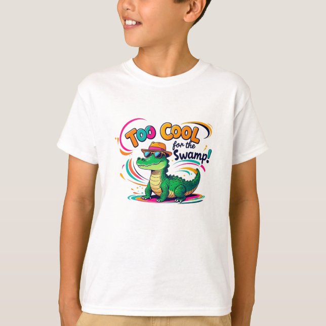 Camiseta Demasiado Guay para el pantano (Anverso)