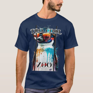 Camiseta Demasiado Guay para el pingüino zoológico