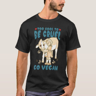 Camiseta Demasiado Guay para ser crudo Vamos Vegan Día Mund