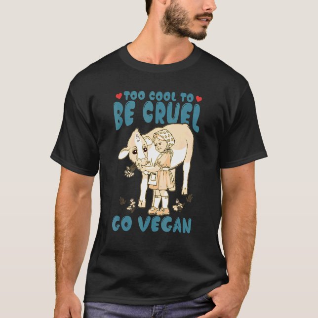 Camiseta Demasiado Guay para ser crudo Vamos Vegan Día Mund (Anverso)