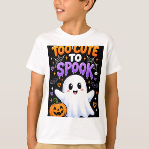 Camiseta Demasiado lindo para asustar a un niño fantasma de
