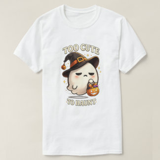 Camiseta Demasiado Lindo Para Asustar Bruja Fantasma Arte d